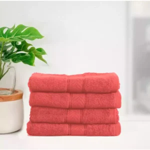 Valtellina 300 GSM Cotton 4 Piece Face Towel Set (30X30cm)